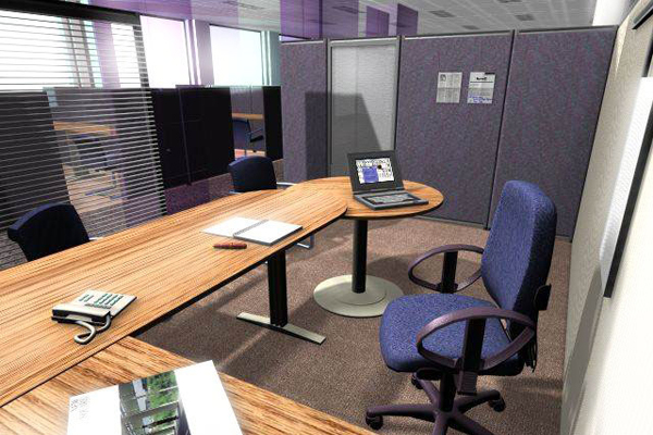 International IBM revamp their offices to intrduce hot-desking.
