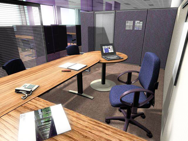 IBM office interior: New HotDesk solutions