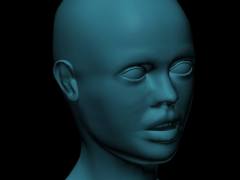 Rod Cleasby : 3D Artist: Girls Head: Hi-res Mesh