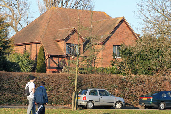 Gated and secure, five bedroom house in tudor style
